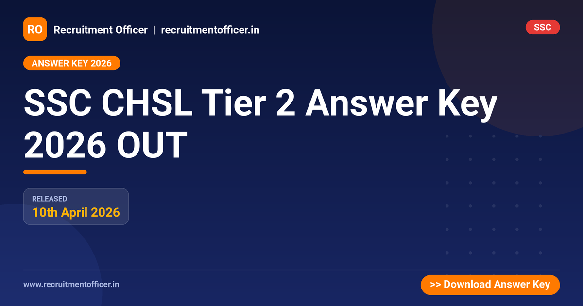 SSC CHSL Tier 2 Answer Key 2026 OUT - NRAI nrai.in