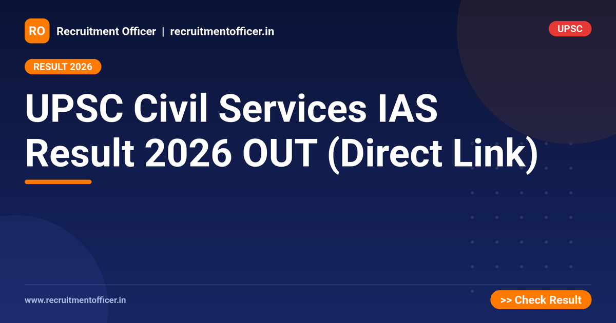UPSC Civil Services IAS Result 2026 OUT (Direct Link) 1 UPSC Civil Services IAS Result 2026 OUT (Direct Link) - NRAI nrai.in