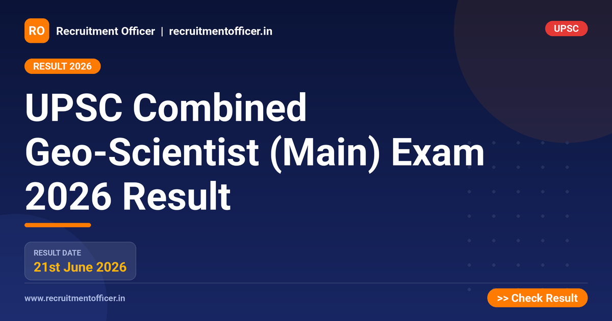 UPSC Combined Geo-Scientist (Main) Exam 2026 Result 1 UPSC Combined Geo-Scientist (Main) Exam 2026 Result - NRAI nrai.in