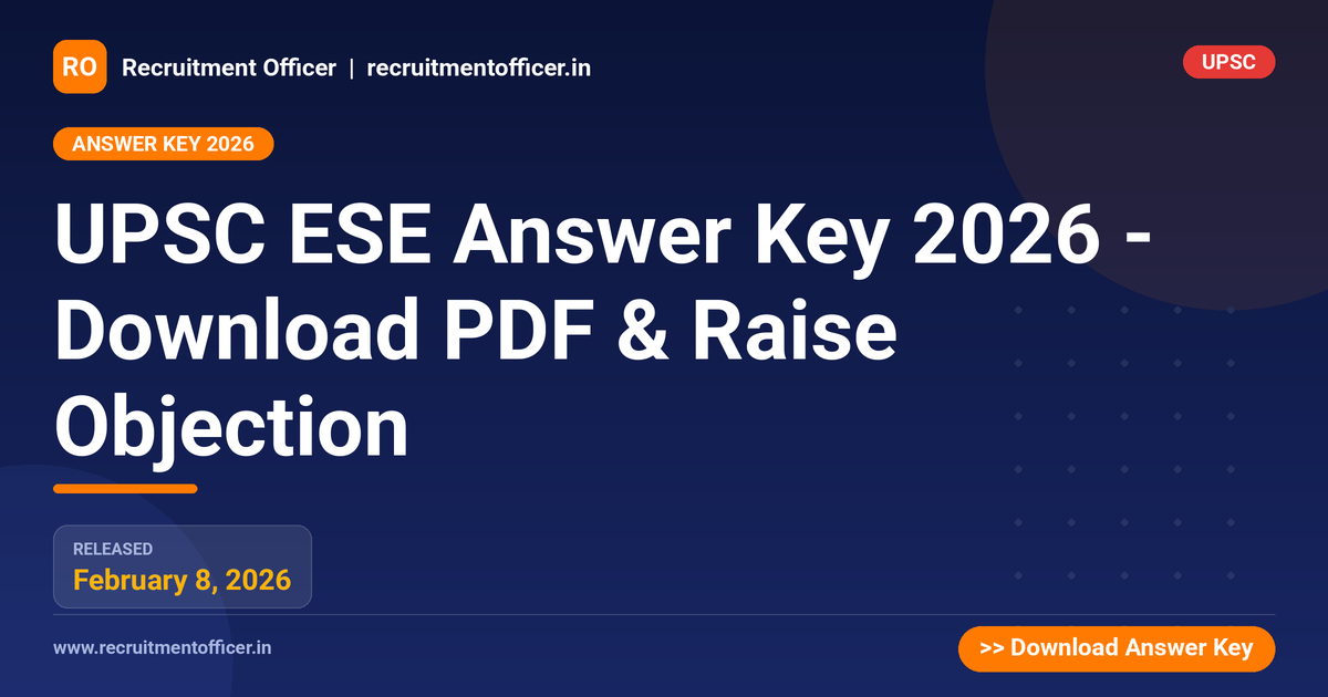 UPSC ESE Answer Key 2026 - Download PDF & Raise Objection 1 UPSC ESE Answer Key 2026 - Download PDF & Raise Objection - NRAI nrai.in