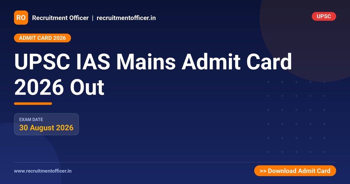 UPSC IAS Mains Admit Card 2026 Out 1 UPSC IAS Mains Admit Card 2026 Out - NRAI nrai.in