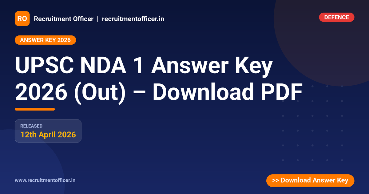UPSC NDA 1 Answer Key 2026 (Out) – Download PDF 1 UPSC NDA 1 Answer Key 2026 (Out) – Download PDF - NRAI nrai.in