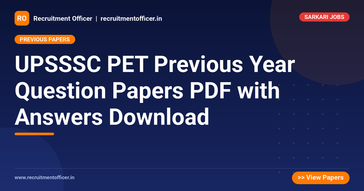UPSSSC PET Previous Year Question Papers PDF with Answers Download 1 UPSSSC PET Previous Year Question Papers PDF with Answers Download - NRAI nrai.in