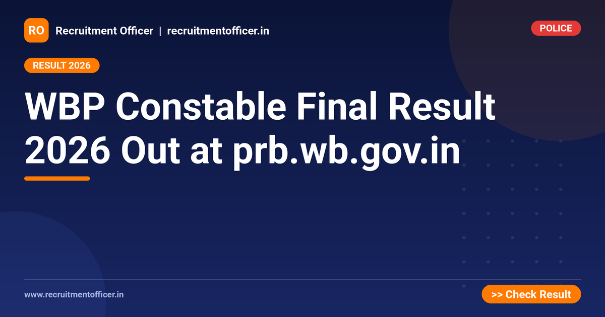 WBP Constable Final Result 2026 Out at prb.wb.gov.in 1 WBP Constable Final Result 2026 Out at prb.wb.gov.in - NRAI nrai.in