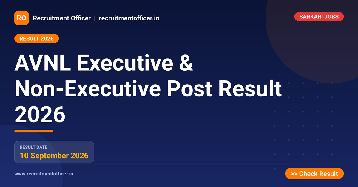 AVNL Executive & Non-Executive Post Result 2026 1 AVNL Executive & Non-Executive Post Result 2026 - NRAI nrai.in