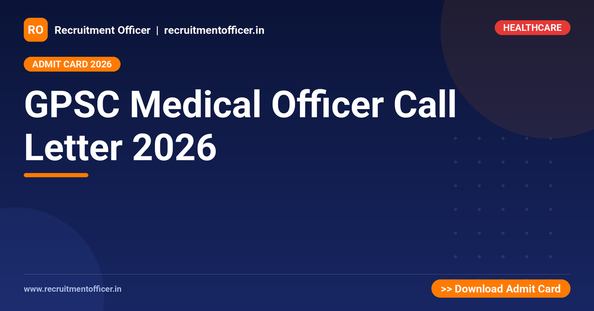 GPSC Medical Officer Call Letter 2026 1 GPSC Medical Officer Call Letter 2026 - NRAI nrai.in