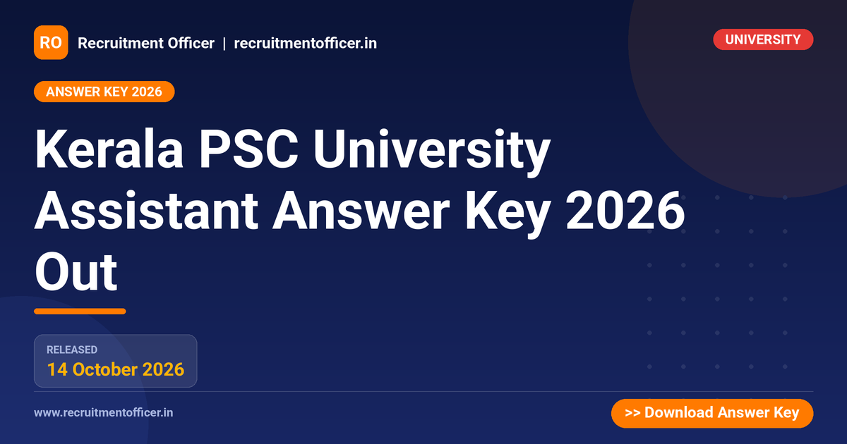 Kerala PSC University Assistant Answer Key 2026 Out 1 Kerala PSC University Assistant Answer Key 2026 Out - NRAI nrai.in