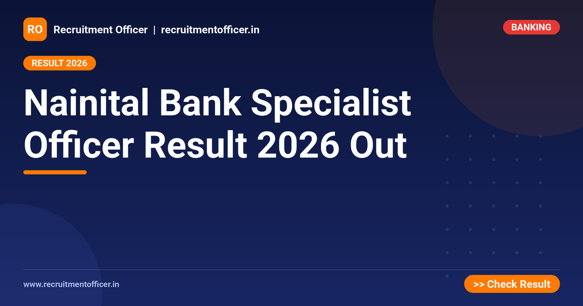 Nainital Bank Specialist Officer Result 2026 Out 1 Nainital Bank Specialist Officer Result 2026 Out - NRAI nrai.in