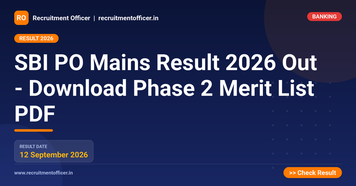 SBI PO Mains Result 2026 Out - Download Phase 2 Merit List PDF 1 SBI PO Mains Result 2026 Out - Download Phase 2 Merit List PDF - NRAI nrai.in