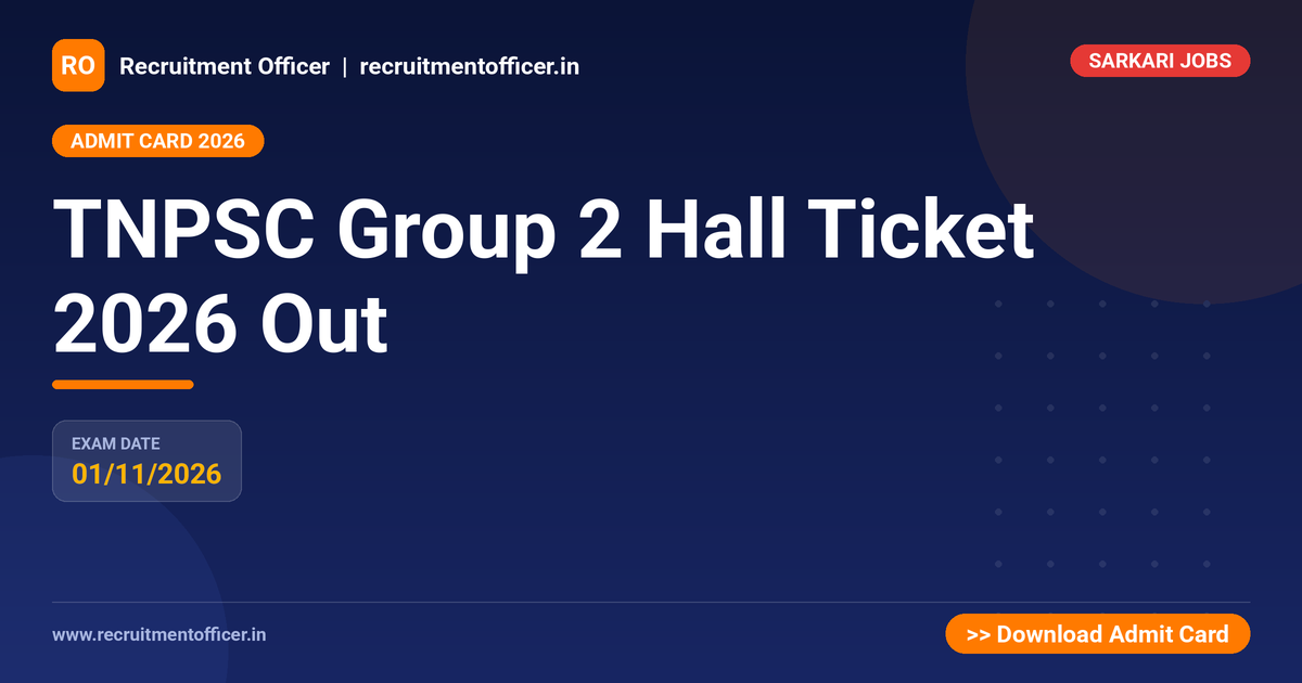 TNPSC Group 2 Hall Ticket 2026 Out 1 TNPSC Group 2 Hall Ticket 2026 Out - NRAI nrai.in